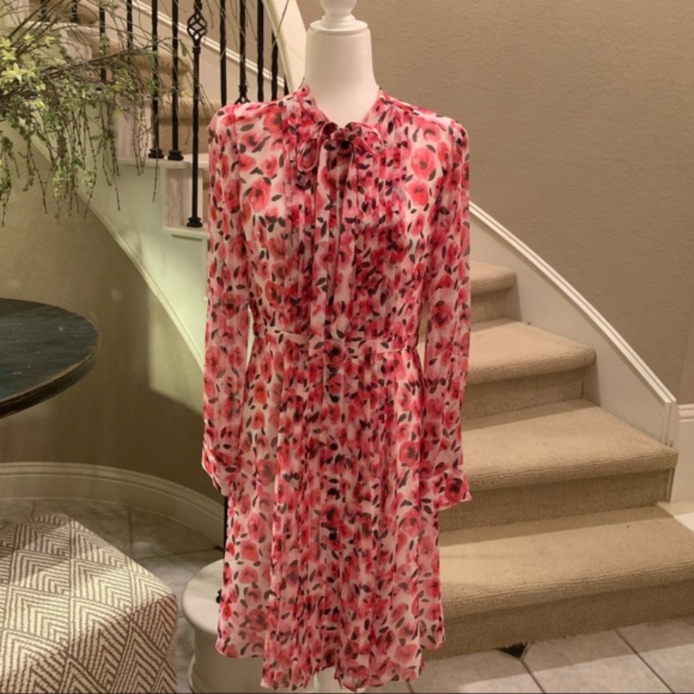 Kate Spade Rosebuds Bow Button Up Dress